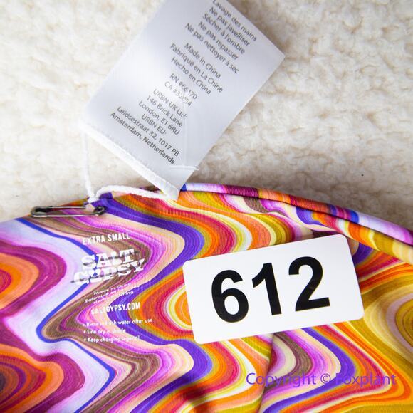 New! SALT GYPSY Free People bikini Bottoms in‎  Soundwave print, size XS - Picture 11 of 12